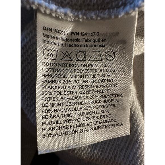 H&M Bow Gray and Black Sweatshirt size 16/18 kids - Picture 6 of 7